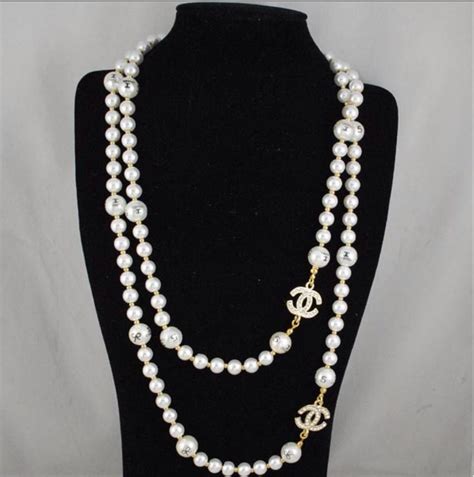 cheap chanel pearls|chanel pearl necklace and earrings.